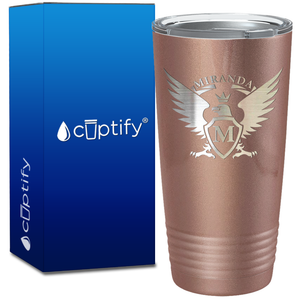 Personalized Eagle Engraved on 20oz Tumbler