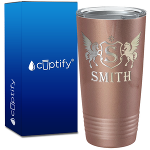 Personalized Pegasus Engraved on 20oz Tumbler