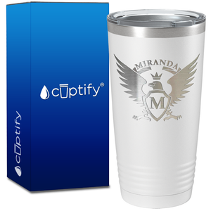 Personalized Eagle Engraved on 20oz Tumbler