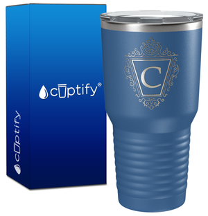 Personalized Classic Crest Engraved on 30oz Tumbler