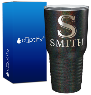 Personalized Monogram Initial and Name Engraved on 30oz Tumbler