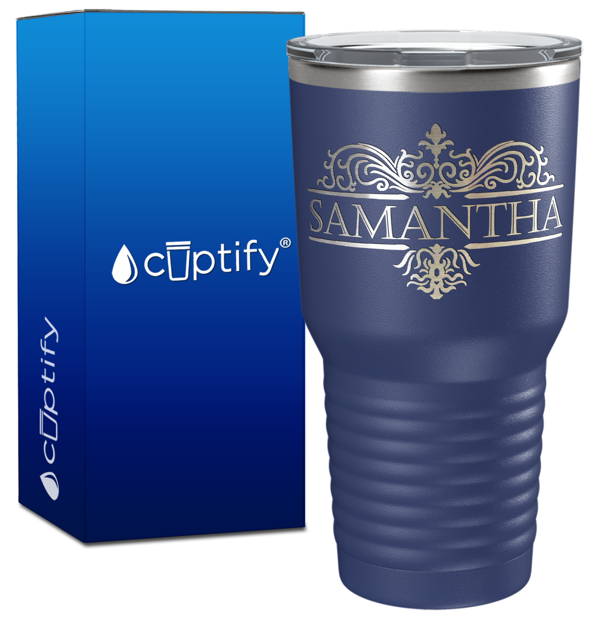 Personalized Vestige Design Engraved on 30oz Tumbler