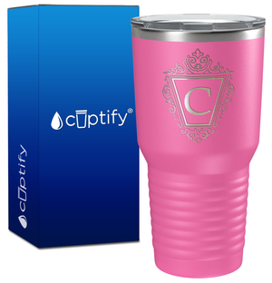 Personalized Classic Crest Engraved on 30oz Tumbler