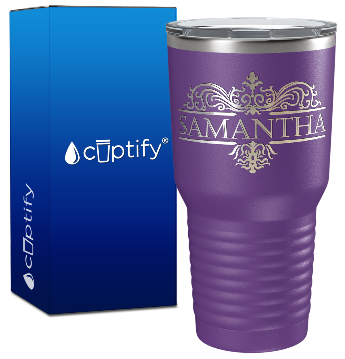 Personalized Vestige Design Engraved on 30oz Tumbler