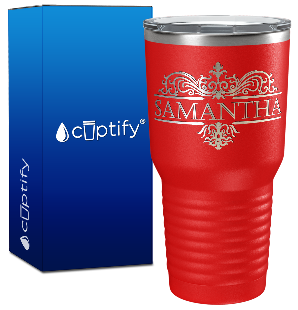 Personalized Vestige Design Engraved on 30oz Tumbler