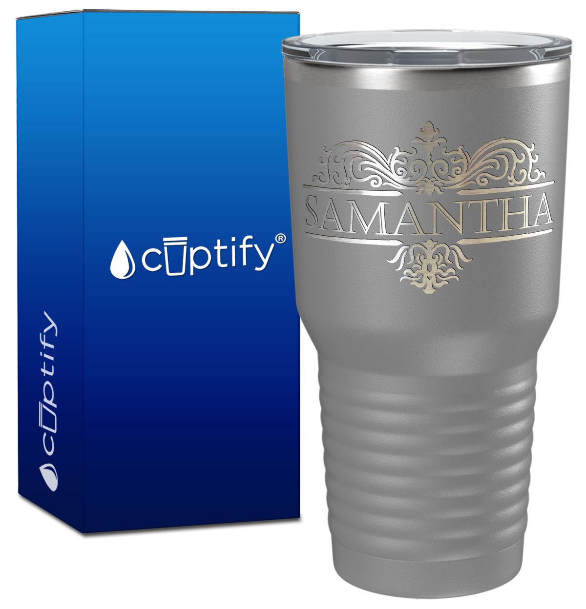 Personalized Vestige Design Engraved on 30oz Tumbler