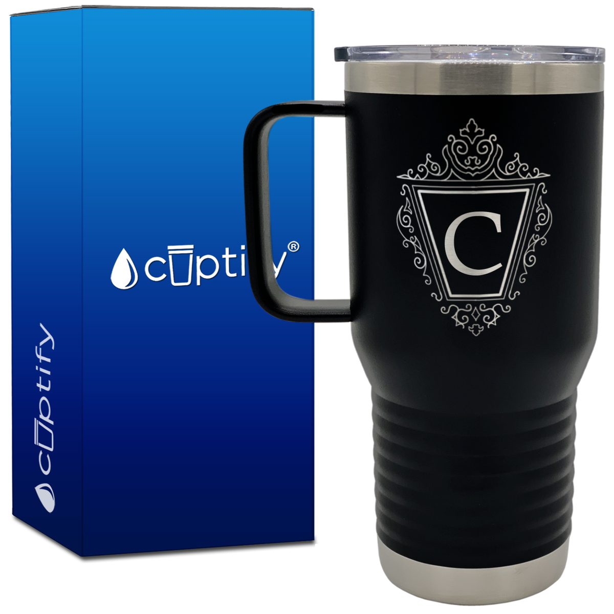 Personalized Classic Crest 20oz Travel Mug