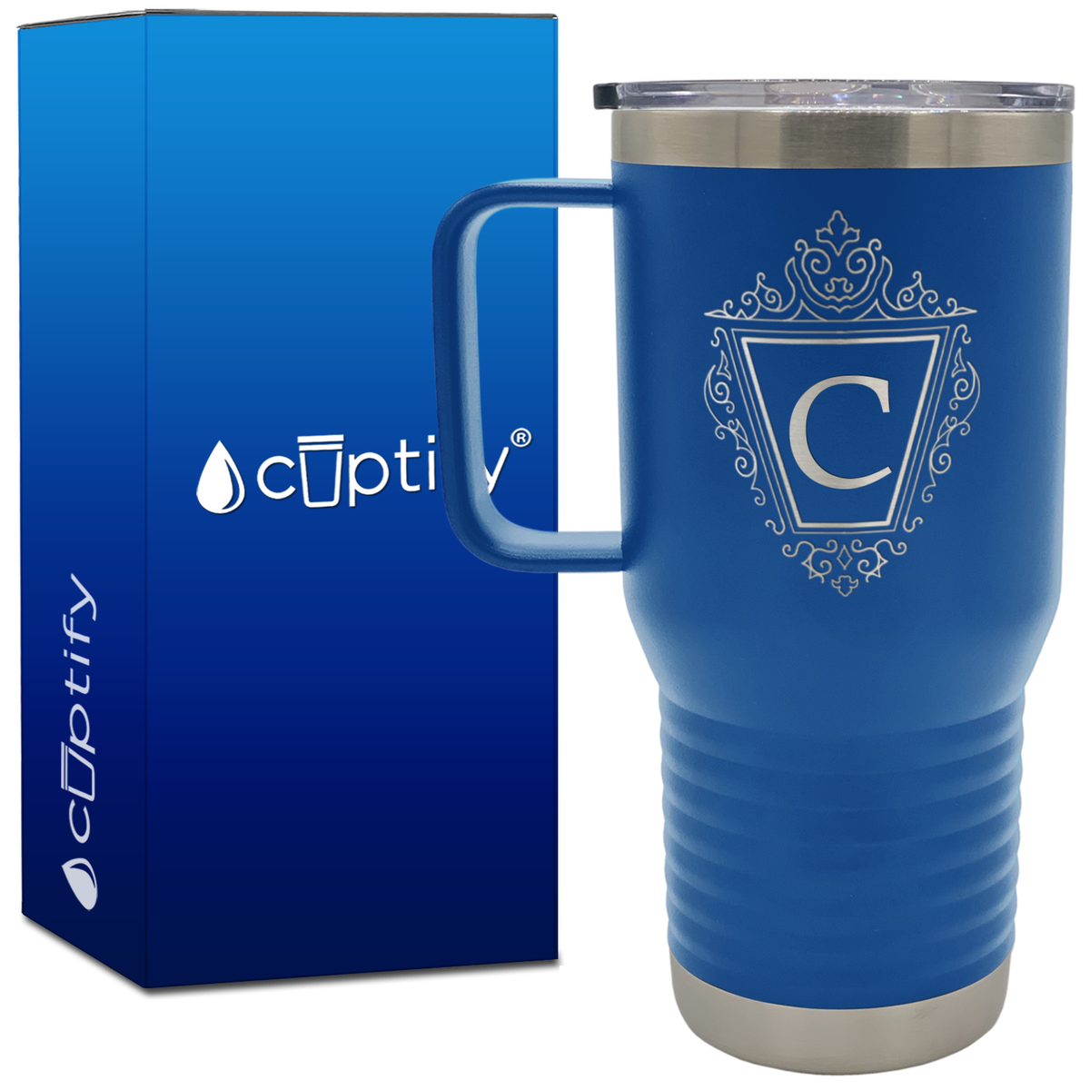 Personalized Classic Crest 20oz Travel Mug