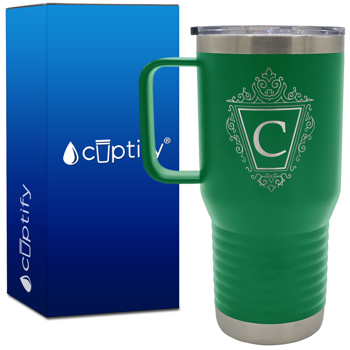 Personalized Classic Crest 20oz Travel Mug