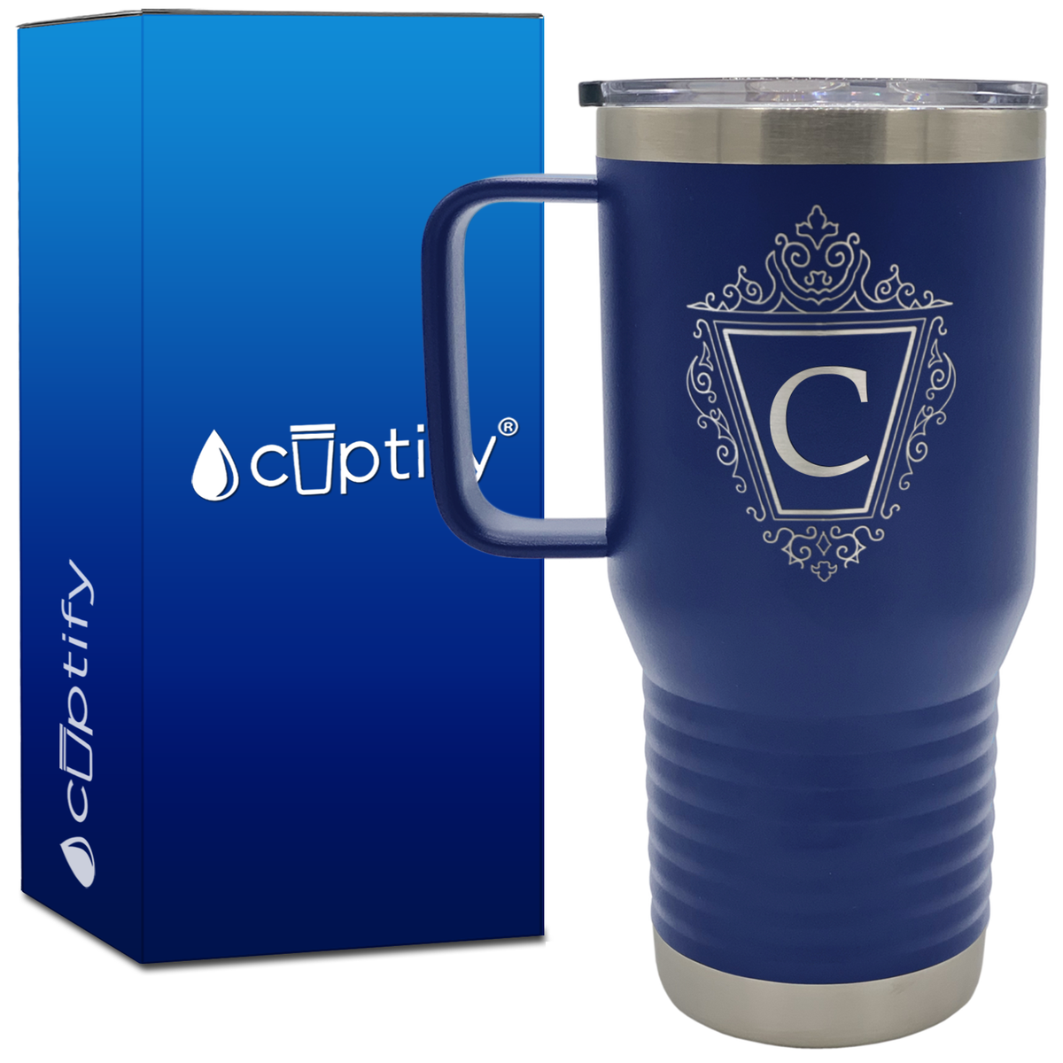 Personalized Classic Crest 20oz Travel Mug