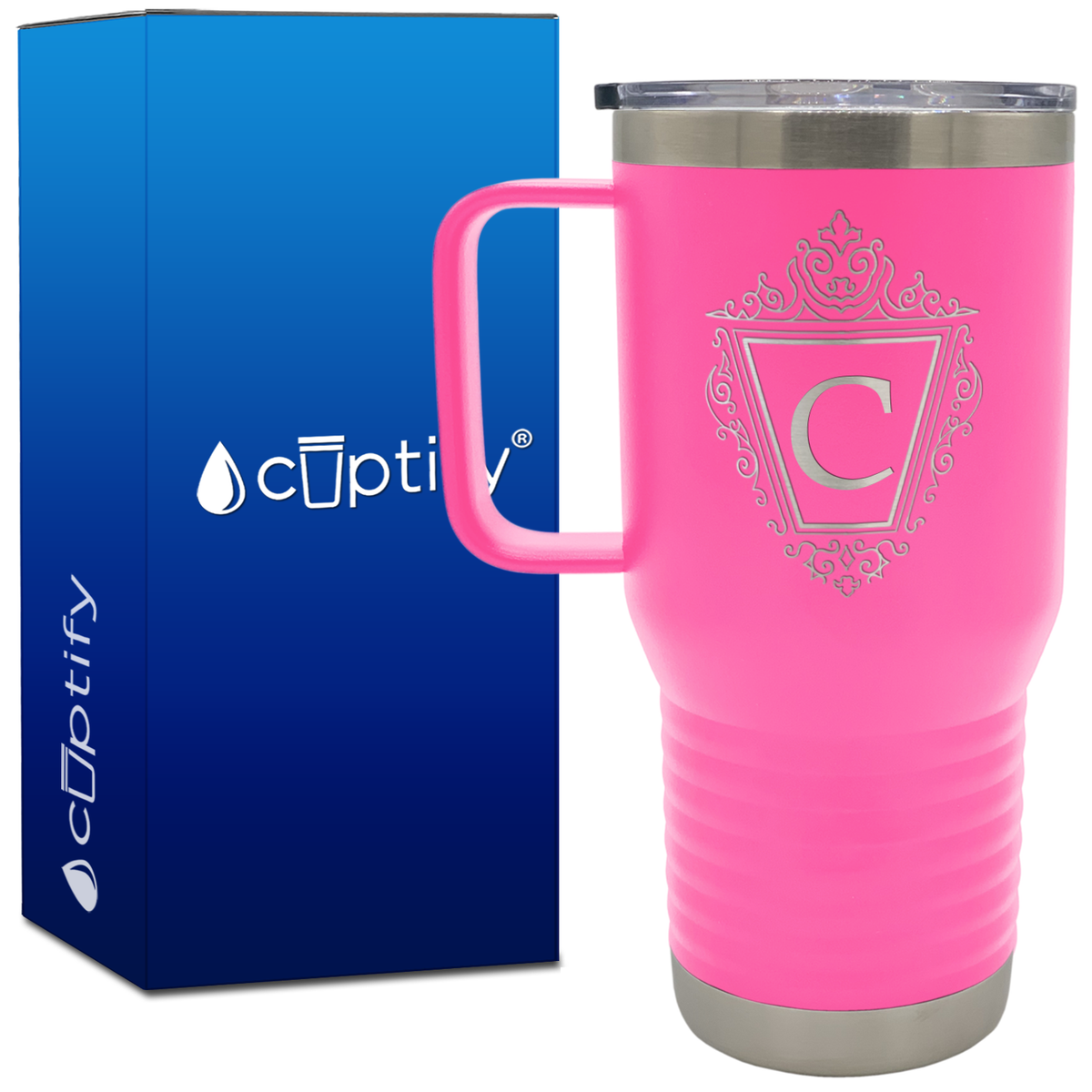 Personalized Classic Crest 20oz Travel Mug