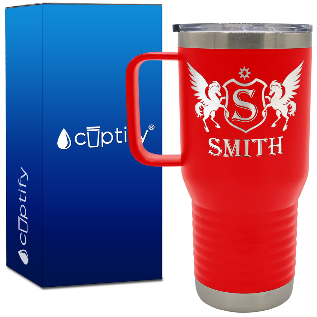 Personalized Pegasus 20oz Travel Mug