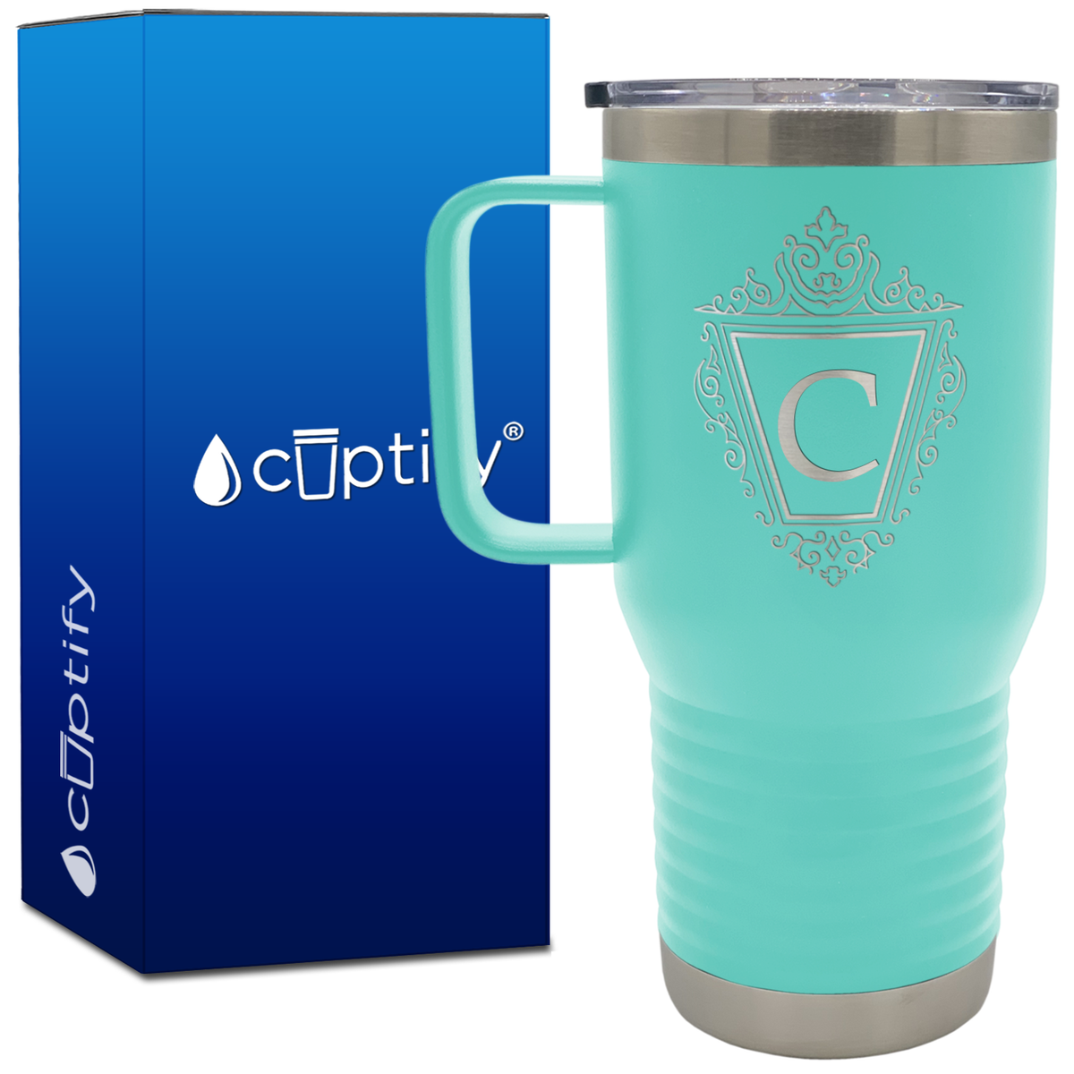 Personalized Classic Crest 20oz Travel Mug