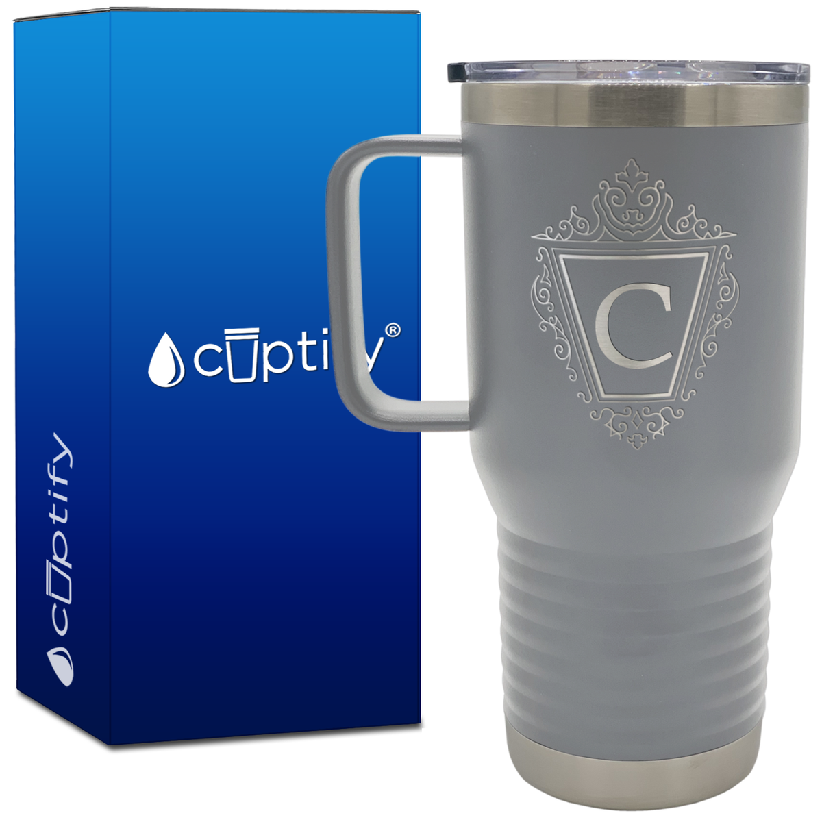 Personalized Classic Crest 20oz Travel Mug