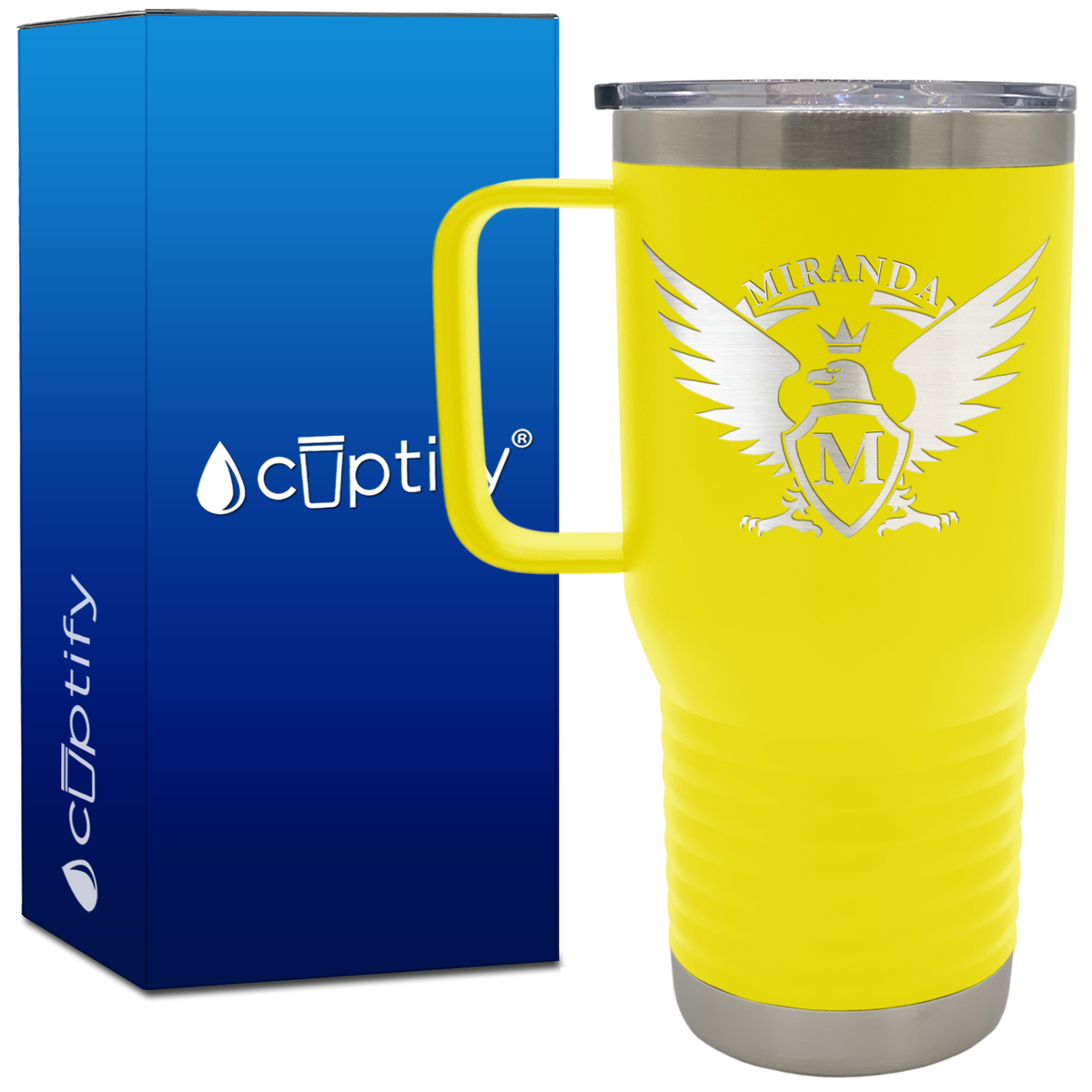 Personalized Eagle 20oz Travel Mug