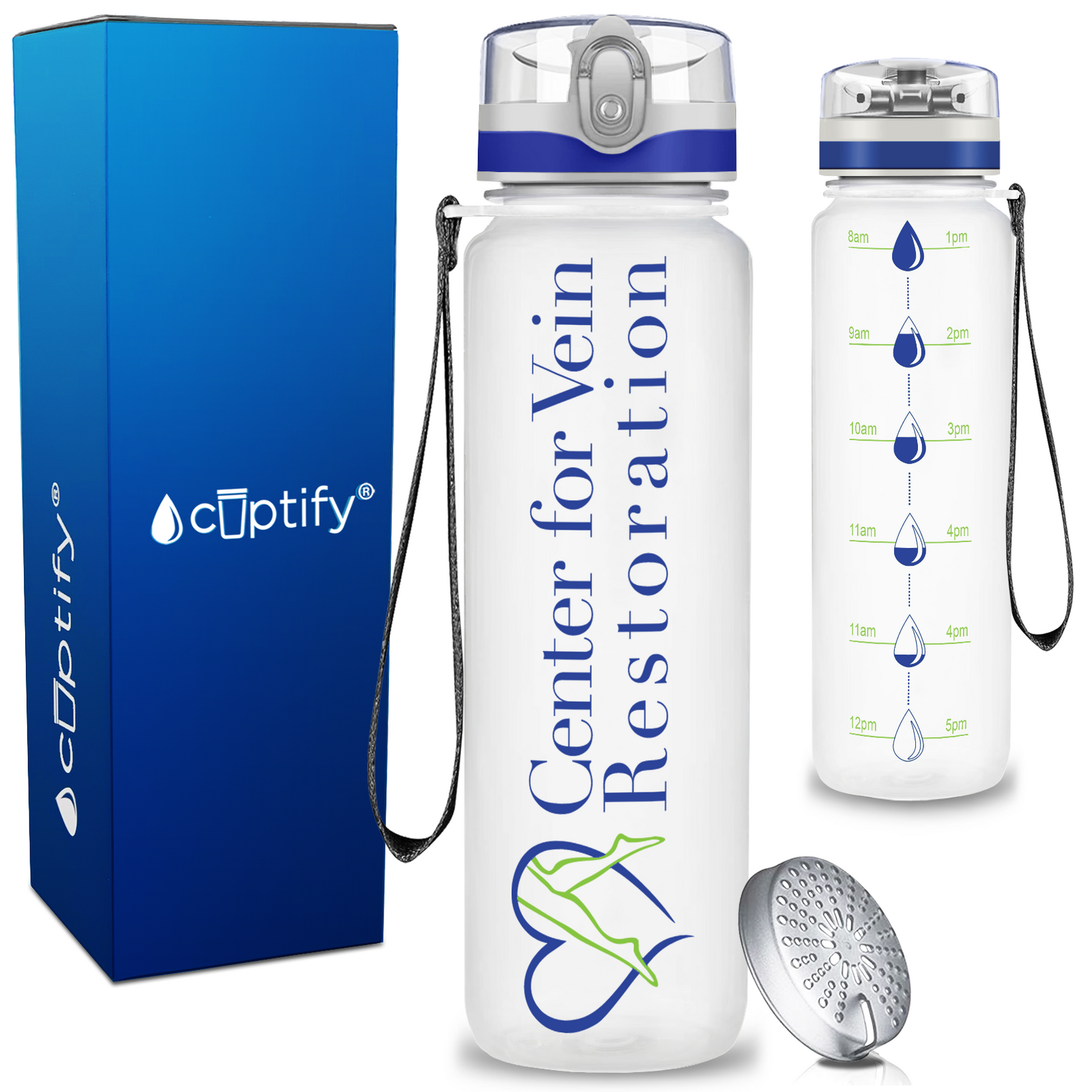 Center for Vein Restoration on Personalized 32oz White Tritan Water Bottle