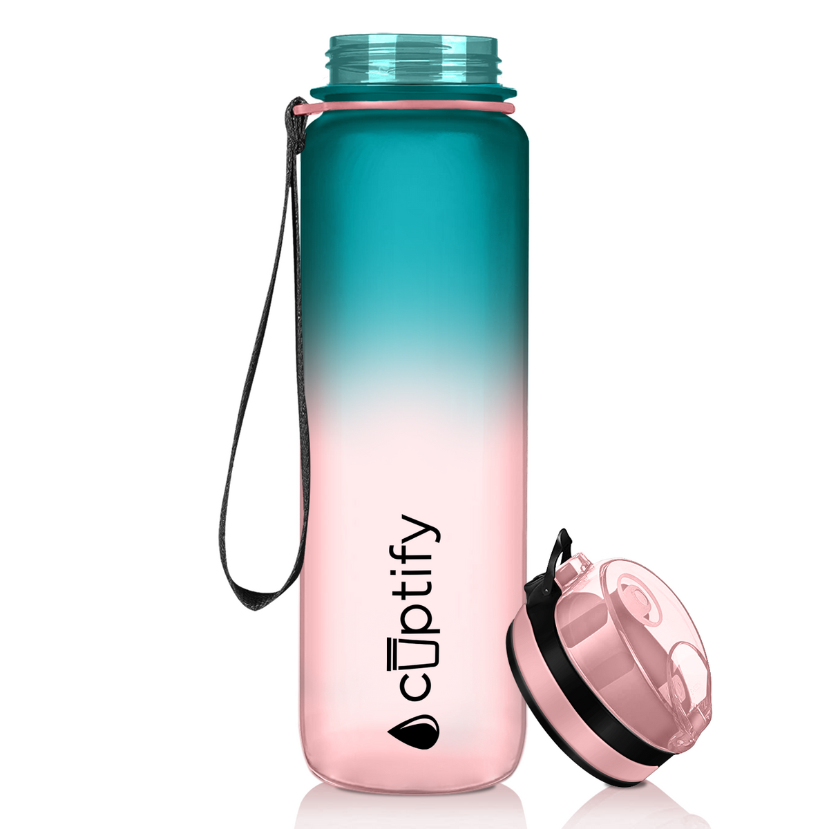 Cotton Candy Frosted 32 oz Hydration Tracker Water Bottle