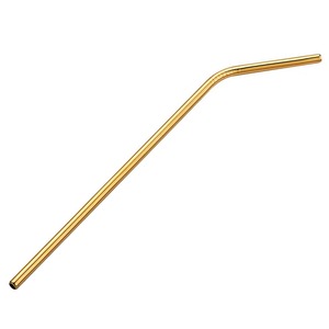 Gold Stainless Steel Curved Drinking Straws