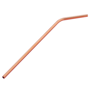Rose Gold Stainless Steel Curved Drinking Straws