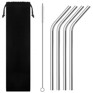Stainless Steel Curved Drinking Straws