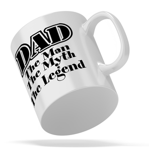 DAD Man Myth Legend 11oz Ceramic Coffee Mug