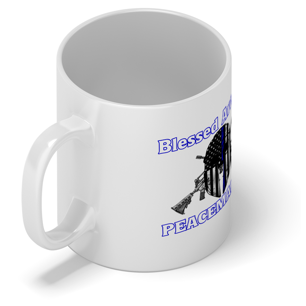 Blessed are the PeaceMakers Mask 11oz Ceramic Coffee Mug