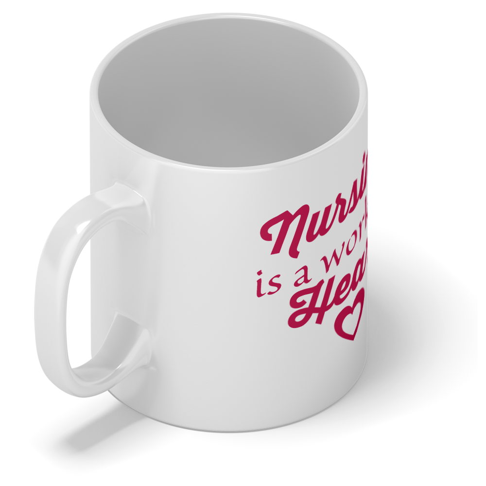 Nursing is a Work of Heart 11oz Ceramic Coffee Mug