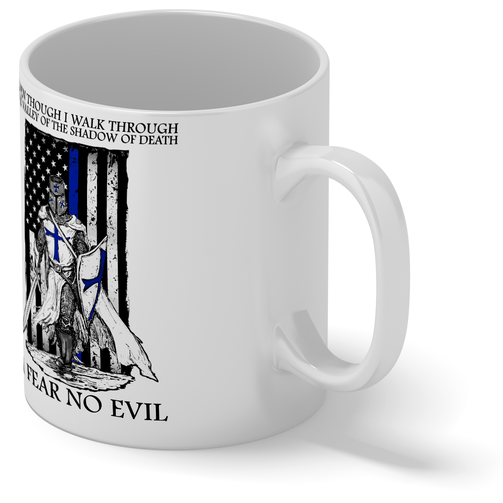 Thin Blue Line Police Knight 11oz Ceramic Coffee Mug