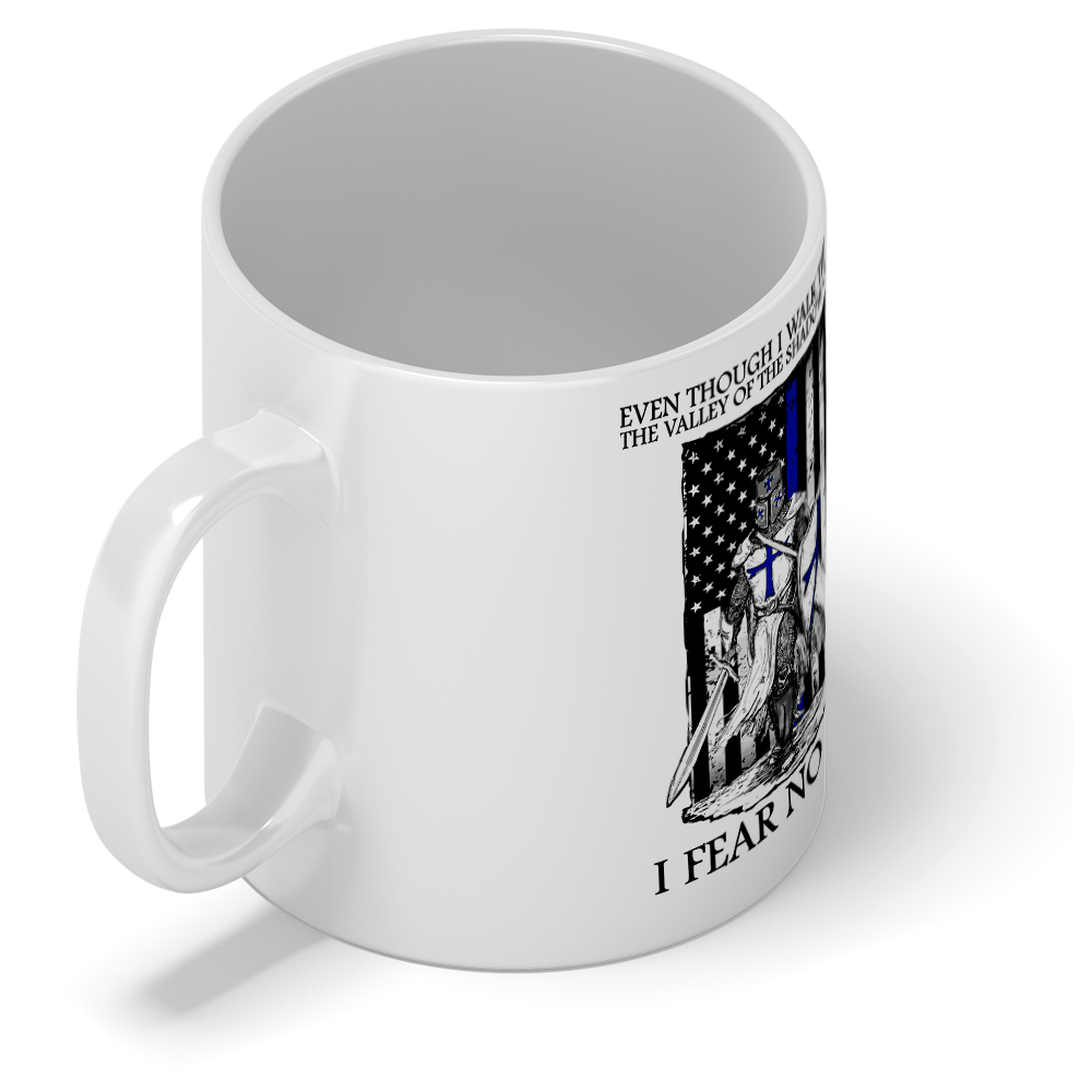 Thin Blue Line Police Knight 11oz Ceramic Coffee Mug