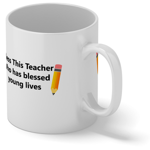 God Bless This Teacher 11oz Ceramic Coffee Mug