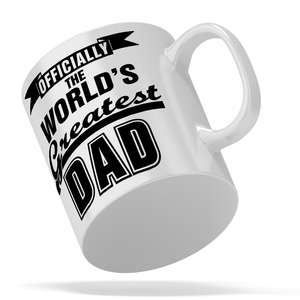 Officially the World's Greatest Dad 11oz Ceramic Coffee Mug