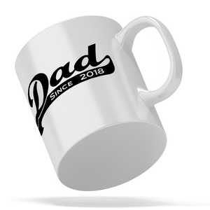 Dad Since 11oz Ceramic White Coffee Mug