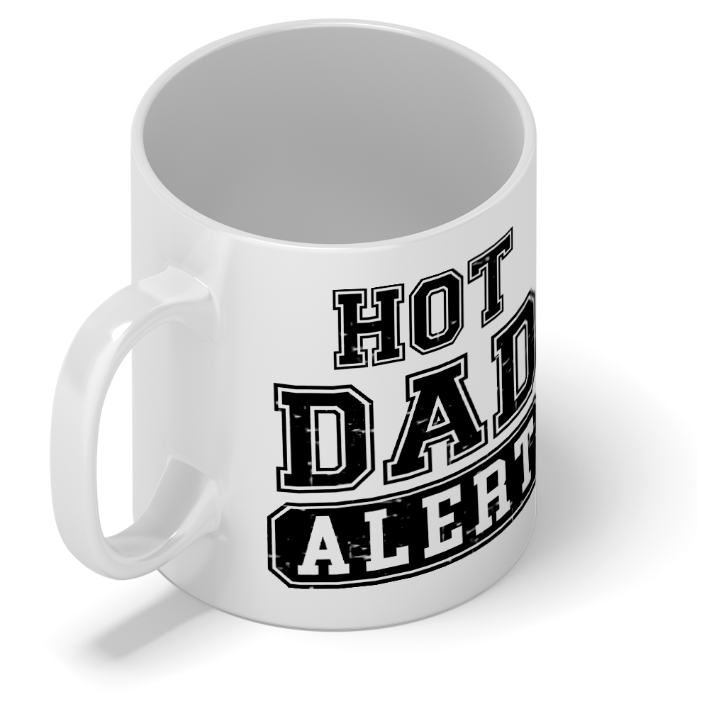 Hot Dad Alert 11oz Ceramic Coffee Mug