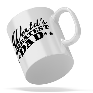 World's Greatest Dad Stars 11oz Ceramic Coffee Mug