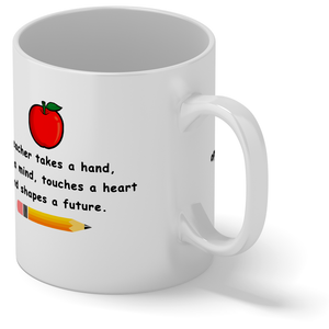 A Teacher Takes a Hand with Apple 11oz Ceramic Coffee Mug