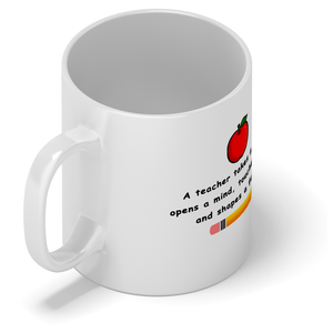 A Teacher Takes a Hand with Apple 11oz Ceramic Coffee Mug