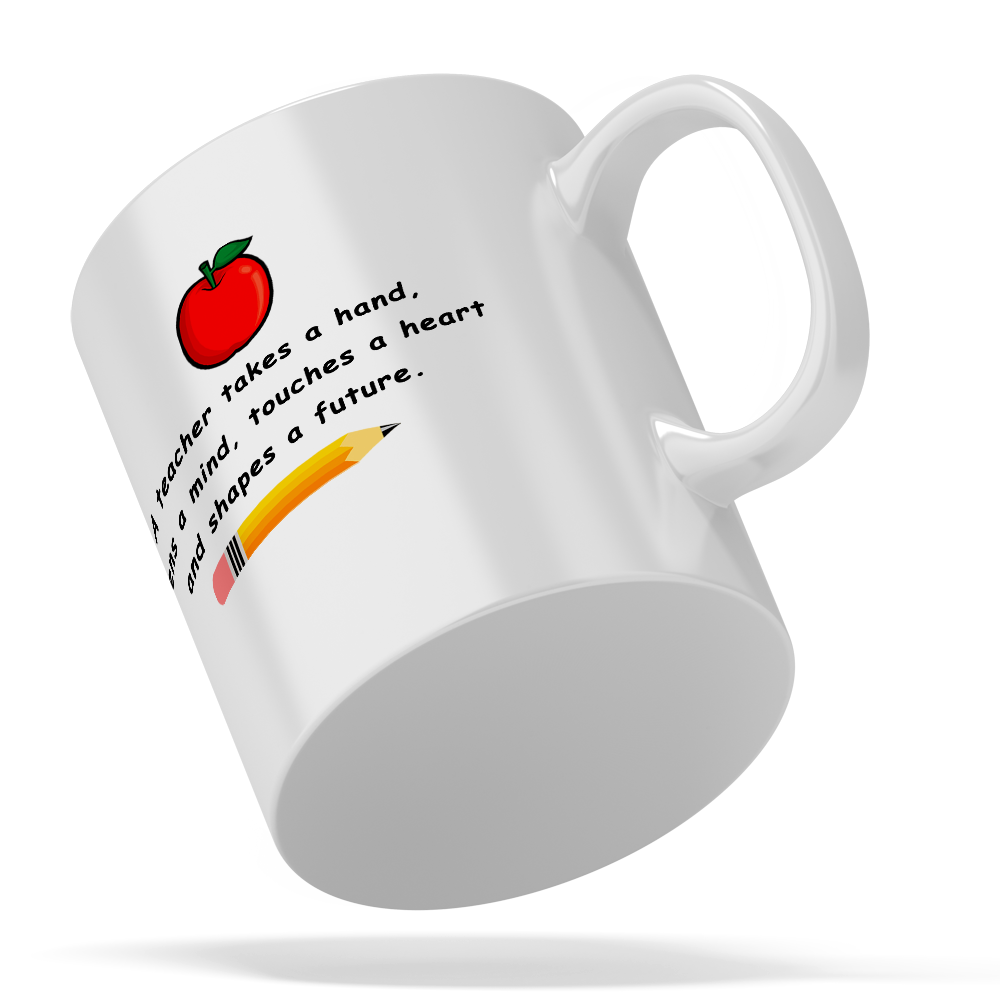 A Teacher Takes a Hand with Apple 11oz Ceramic Coffee Mug