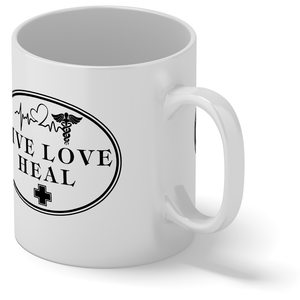 Live Love Heal 11oz Ceramic Coffee Mug