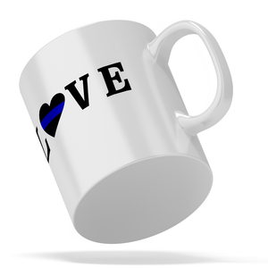 Polive Love Long 11 oz 11oz Ceramic Coffee Mug