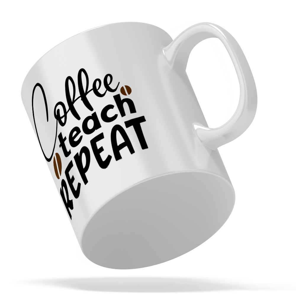 Coffee Teach Repeat 11oz Ceramic Coffee Mug