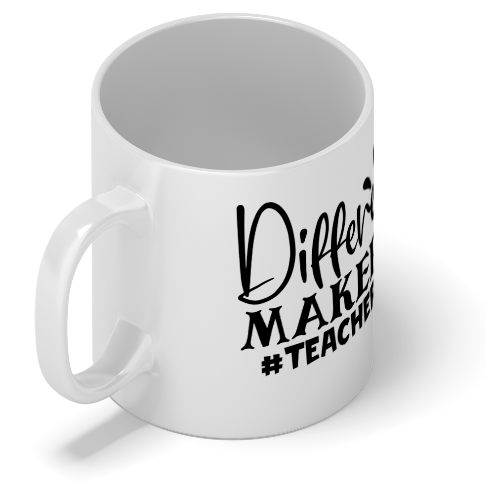 Difference Maker #teacherlife 11oz Ceramic Coffee Mug