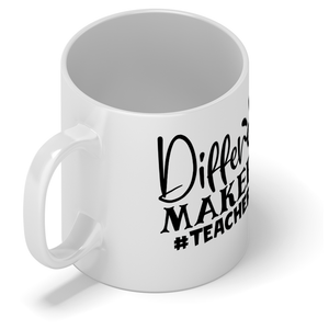 Difference Maker #teacherlife 11oz Ceramic Coffee Mug