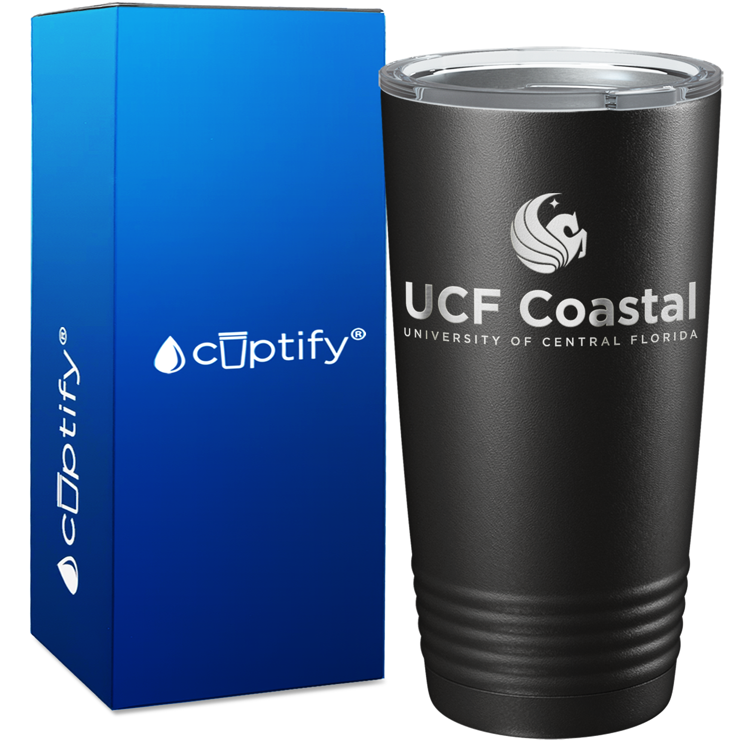 UCF Coastal 20oz Black Matte Stainless Steel Tumbler