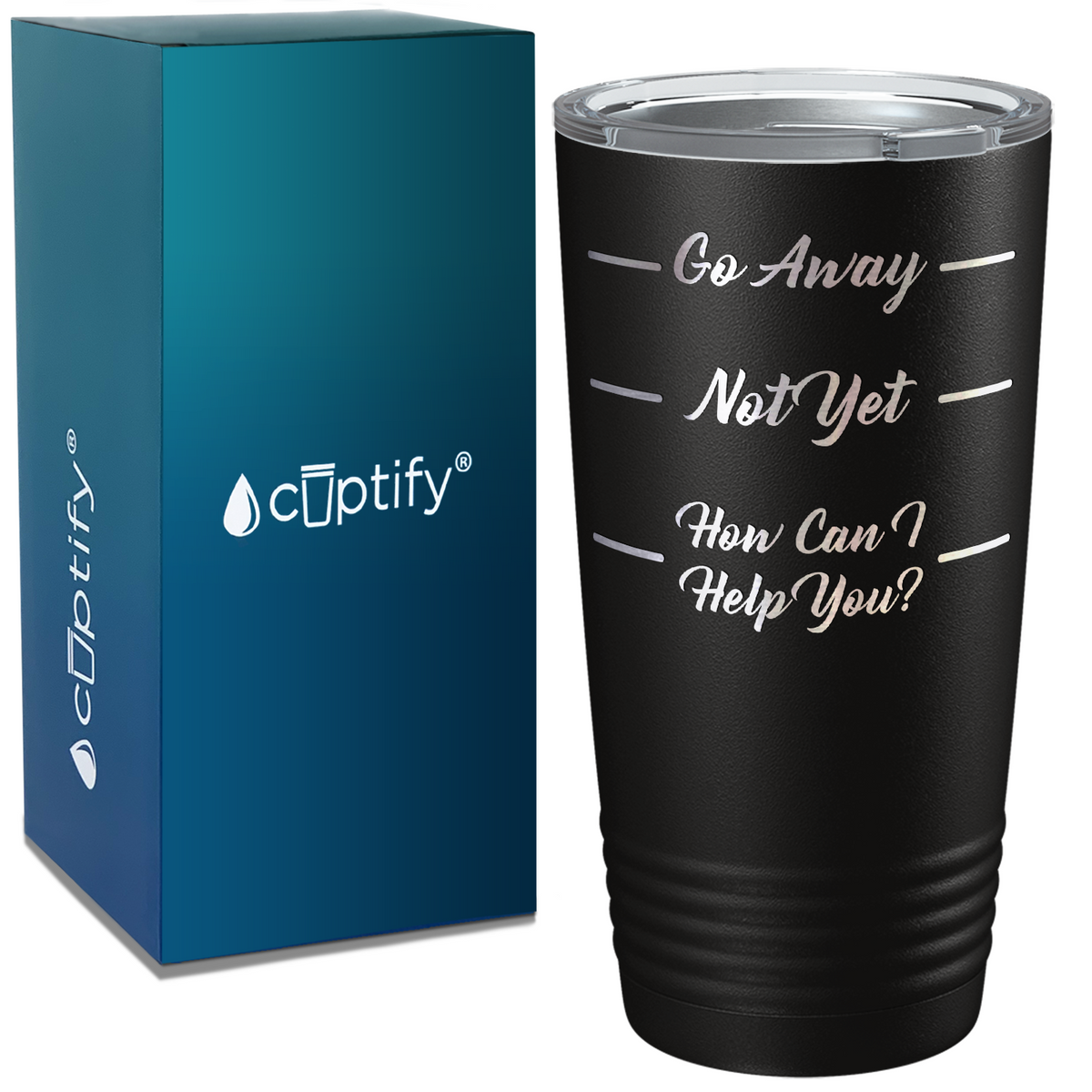 Go Away on Coffee 20oz Tumbler
