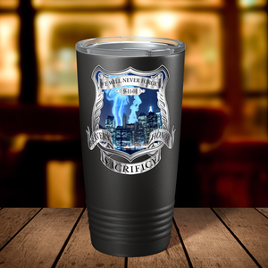 Police 911 We Will Never Forget 20oz Black Tumbler
