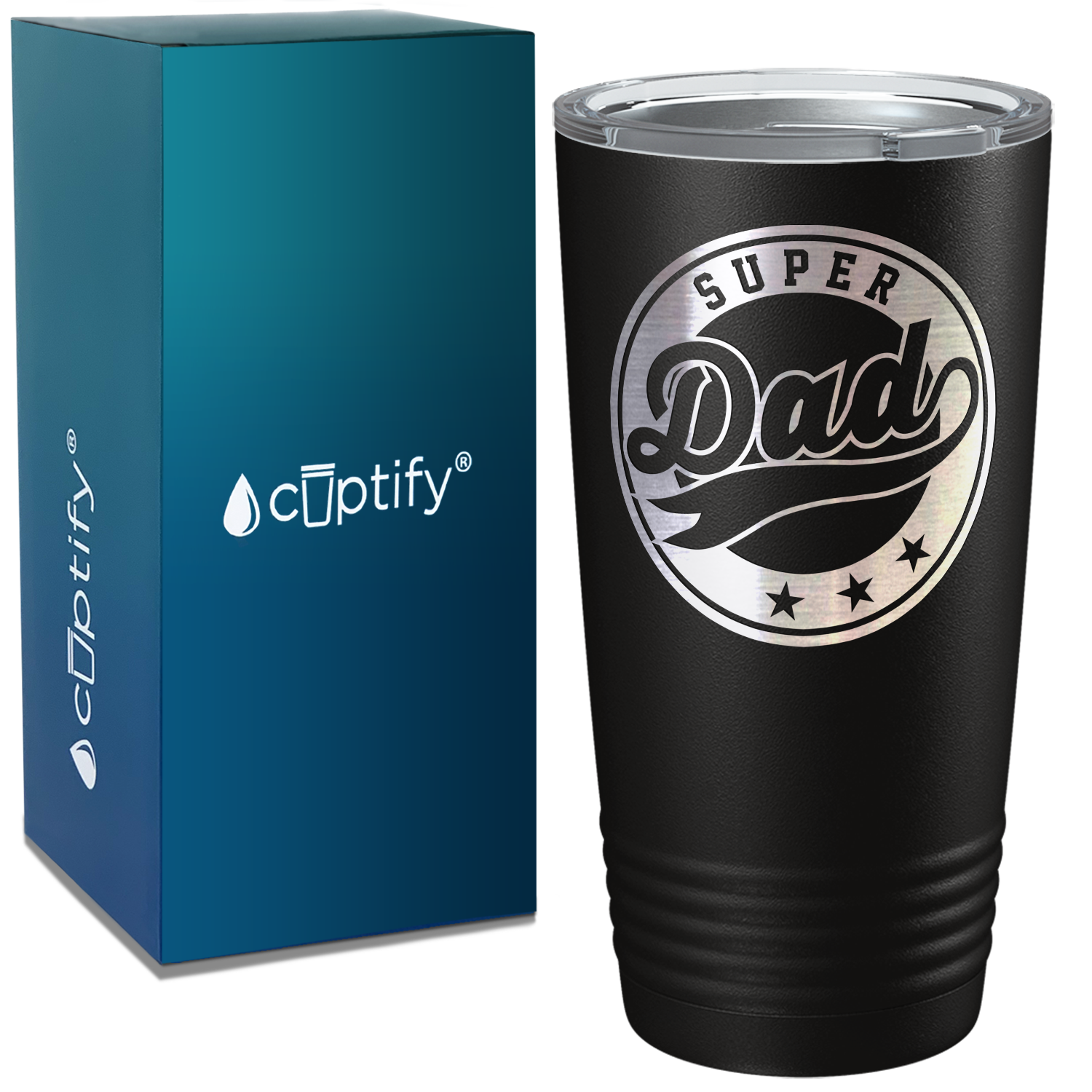 Super Dad on Stainless Steel Dad Tumbler