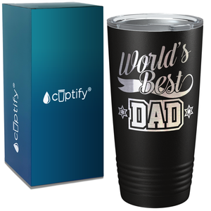 World's Best Dad on Stainless Steel Dad Tumbler