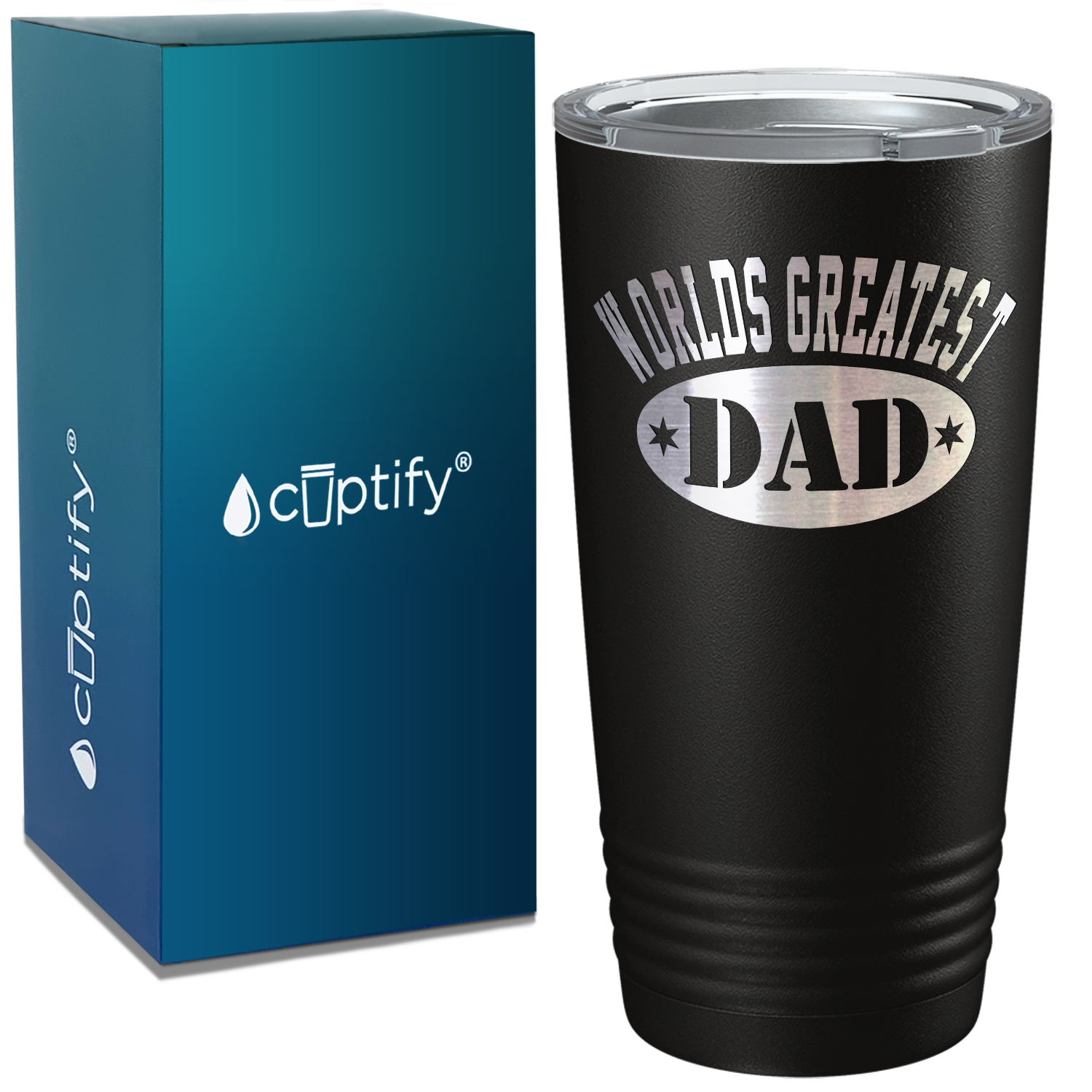 World's Greatest Dad on Stainless Steel Dad Tumbler