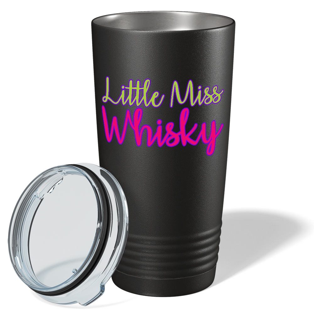 Little Miss Whiskey on Black 20 oz Stainless Steel Tumbler