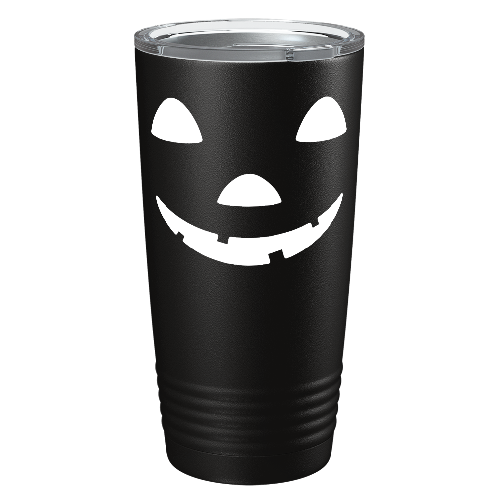 Jack o Lantern on Stainless Steel Halloween Tumbler